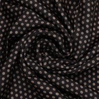 Brown Polka Dot Digital Printed Fabric - Upada Silk – us 0 ta07635 110 brown polka dot digital printed fabric upada silk 1