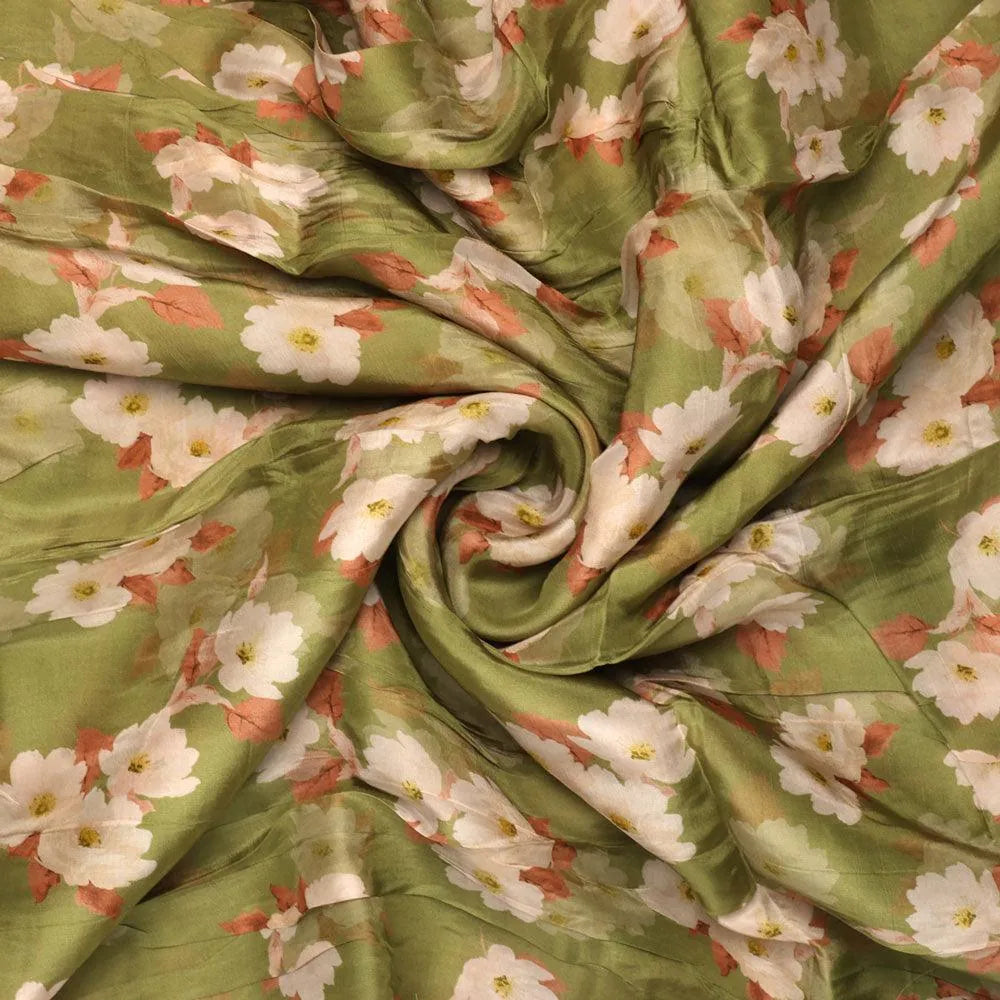 Lovely White Rose Digital Printed Fabric - Upada Silk – us 0 ta08334p4 110 lovely white rose digital printed fabric upada silk 1