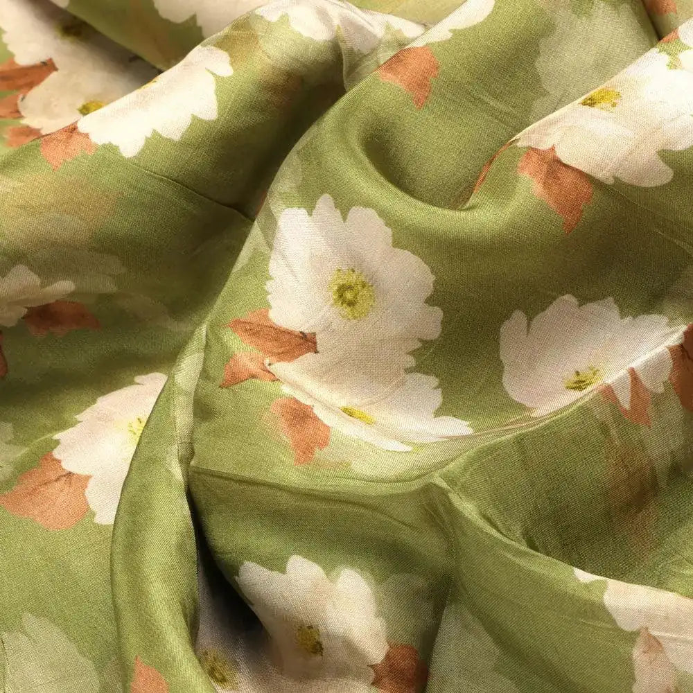 Lovely White Rose Digital Printed Fabric - Upada Silk – us 0 ta08334p4 110 lovely white rose digital printed fabric upada silk 3