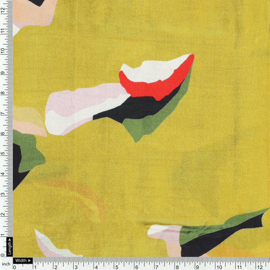 Creative Paper Art Colourful Digital Printed Fabric - Upada Silk - FAB VOGUE Studio®