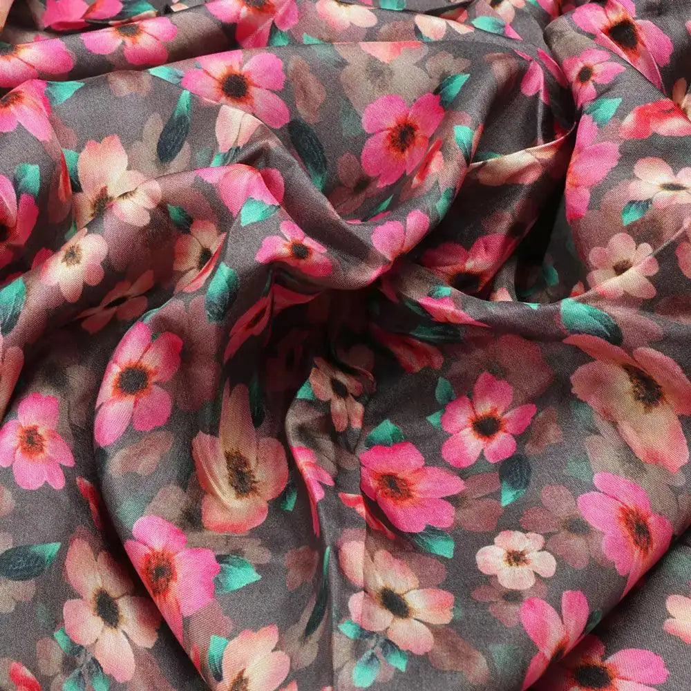 Buttercup Pink Floral Digital Printed Fabric - Upada Silk – us 0 ta08551 110 buttercup pink floral digital printed fabric upada silk 3