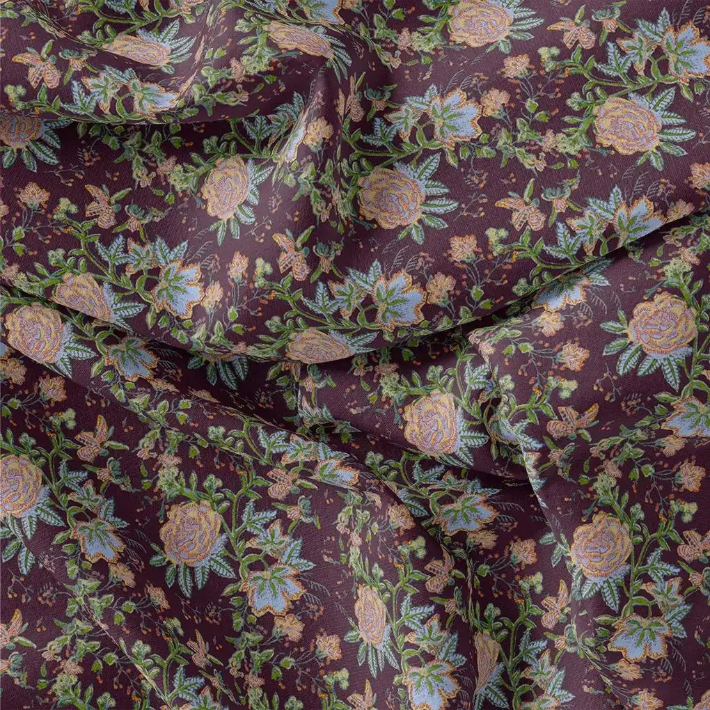 Lovely Roses Embroidery Brunch Digital Printed Fabric - Upada Silk – us 0 ta08806 110 lovely roses embroidery brunch digital printed fabric upada silk 3