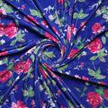 Blue Floral Pattern Velvet Printed Fabric – vel 0 fvs202224 111 blue floral pattern velvet printed fabric 1