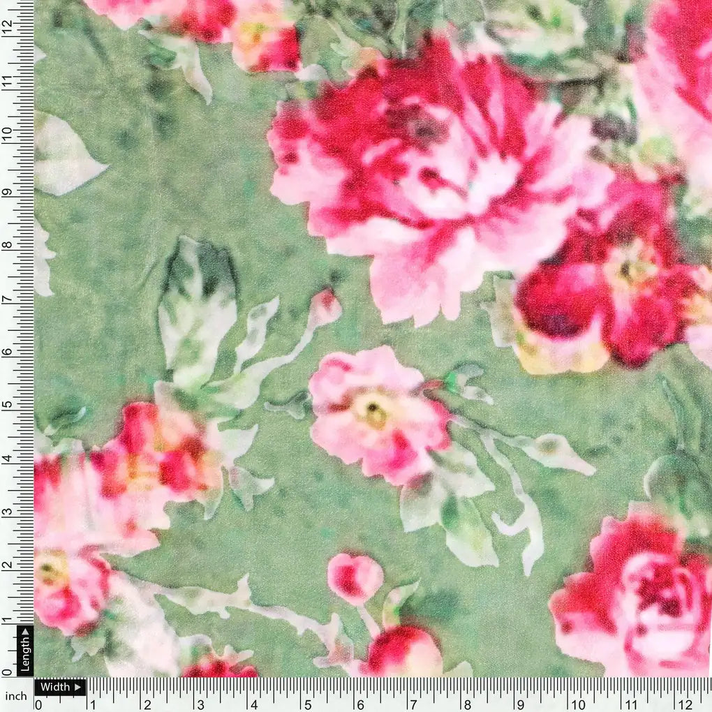 Green Watercolor Velvet Printed Fabric – vel 60 co9392 111 green watercolor velvet printed fabric 3
