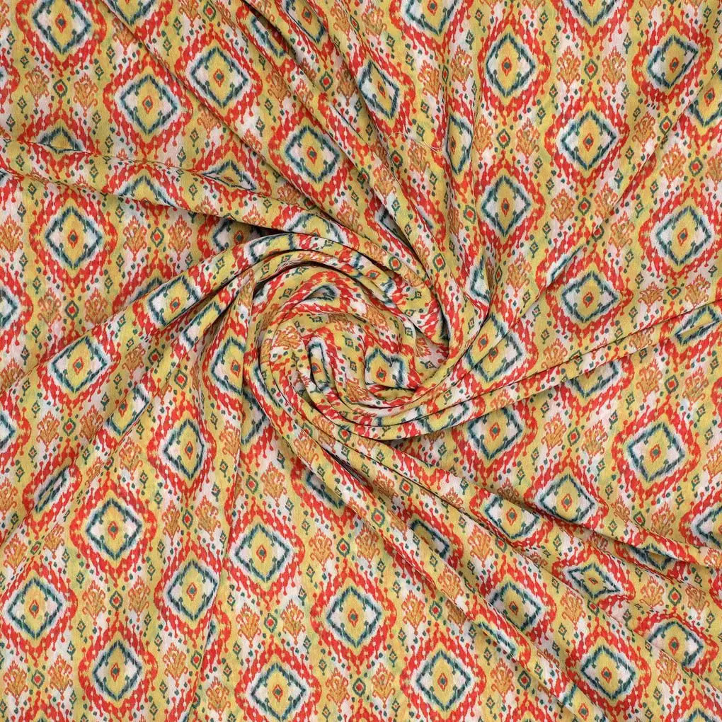 Multicolour Decorative Ikat Digital Printed Fabric - Weightless – we 0 ma010836top 110 multicolour decorative ikat digital printed fabric weightless 1
