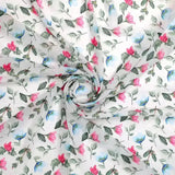 Flower With Olive Leaf Digital Printed Fabric - Weightless – we 0 ma0109 110 flower with olive leaf digital printed fabric weightless 1