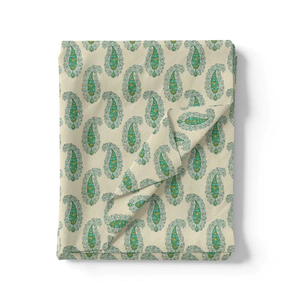 Cream Paisley Weightless Printed Fabric – we 0 ma01207 110 cream paisley weightless printed fabric 3