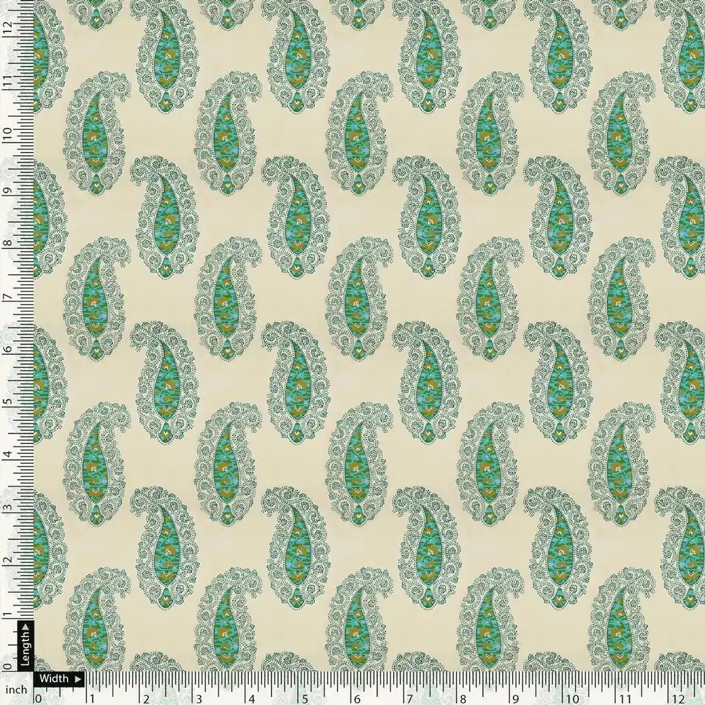 Cream Paisley Weightless Printed Fabric – we 0 ma01207 110 cream paisley weightless printed fabric 5