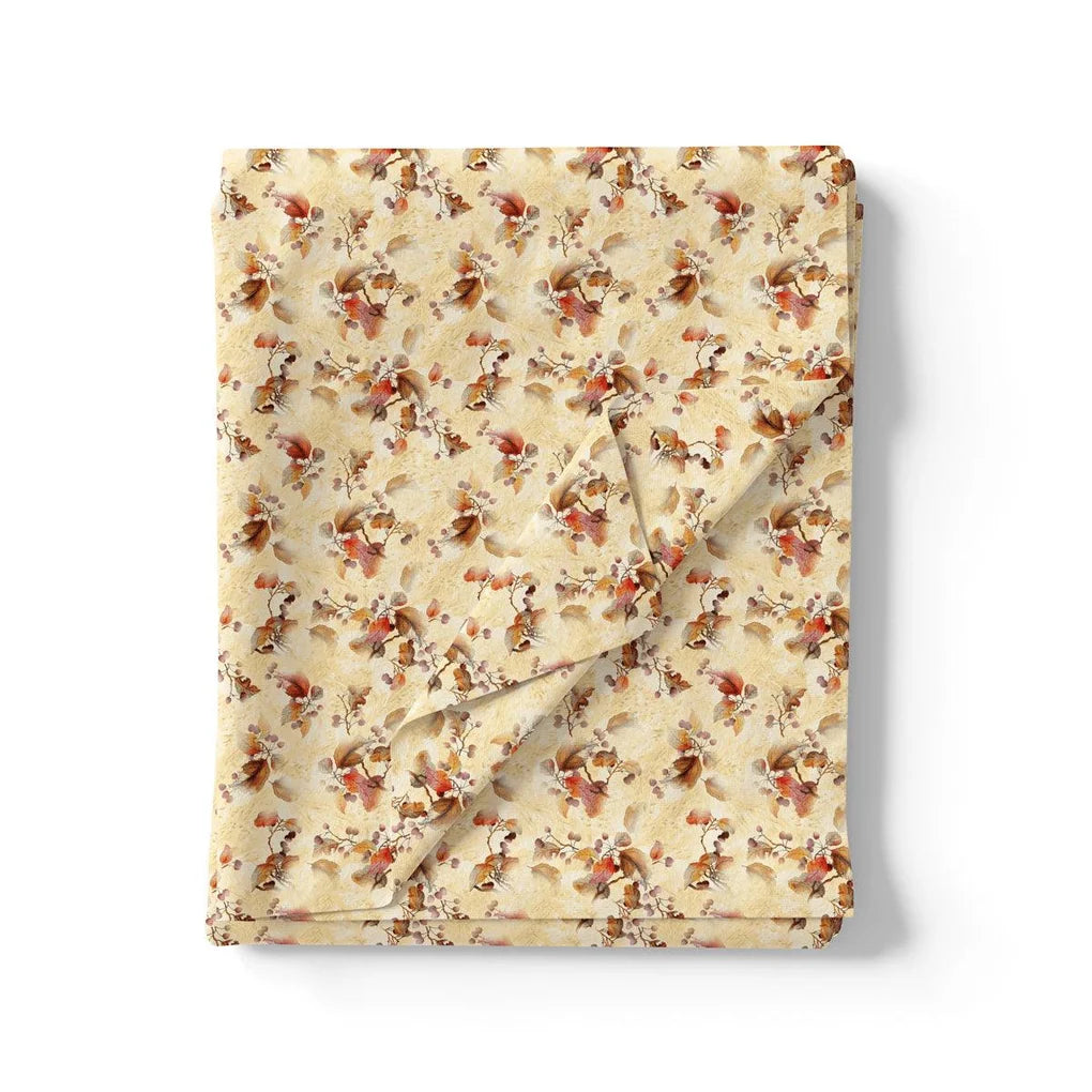 Cream Leaves Weightless Printed Fabric – we 0 ma012189 110 cream leaves weightless printed fabric 3