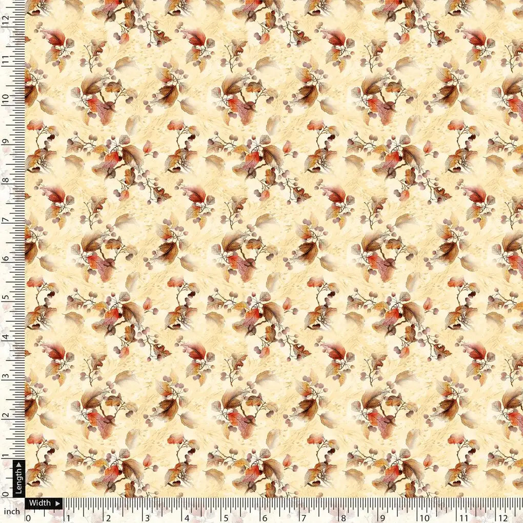 Cream Leaves Weightless Printed Fabric – we 0 ma012189 110 cream leaves weightless printed fabric 5