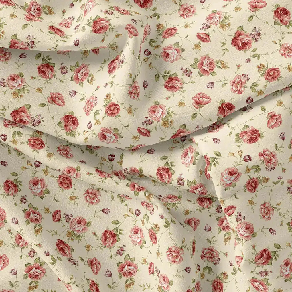 Cream Flower Weightless Printed Fabric – we 0 ma012207 110 cream flower weightless printed fabric 4