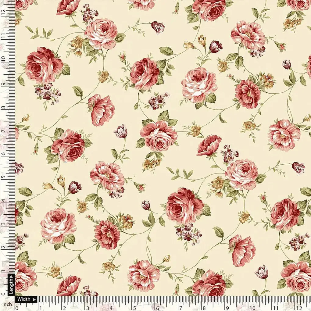 Cream Flower Weightless Printed Fabric – we 0 ma012207 110 cream flower weightless printed fabric 5