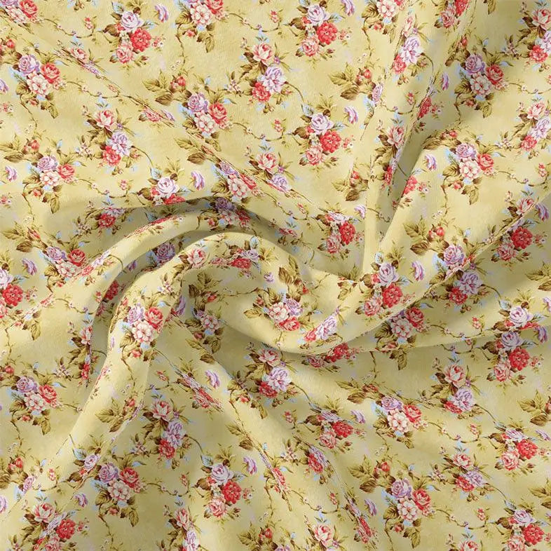 Musterd Yellow Flower Weightless Printed Fabric – we 0 ma012210 110 musterd yellow flower weightless printed fabric 1