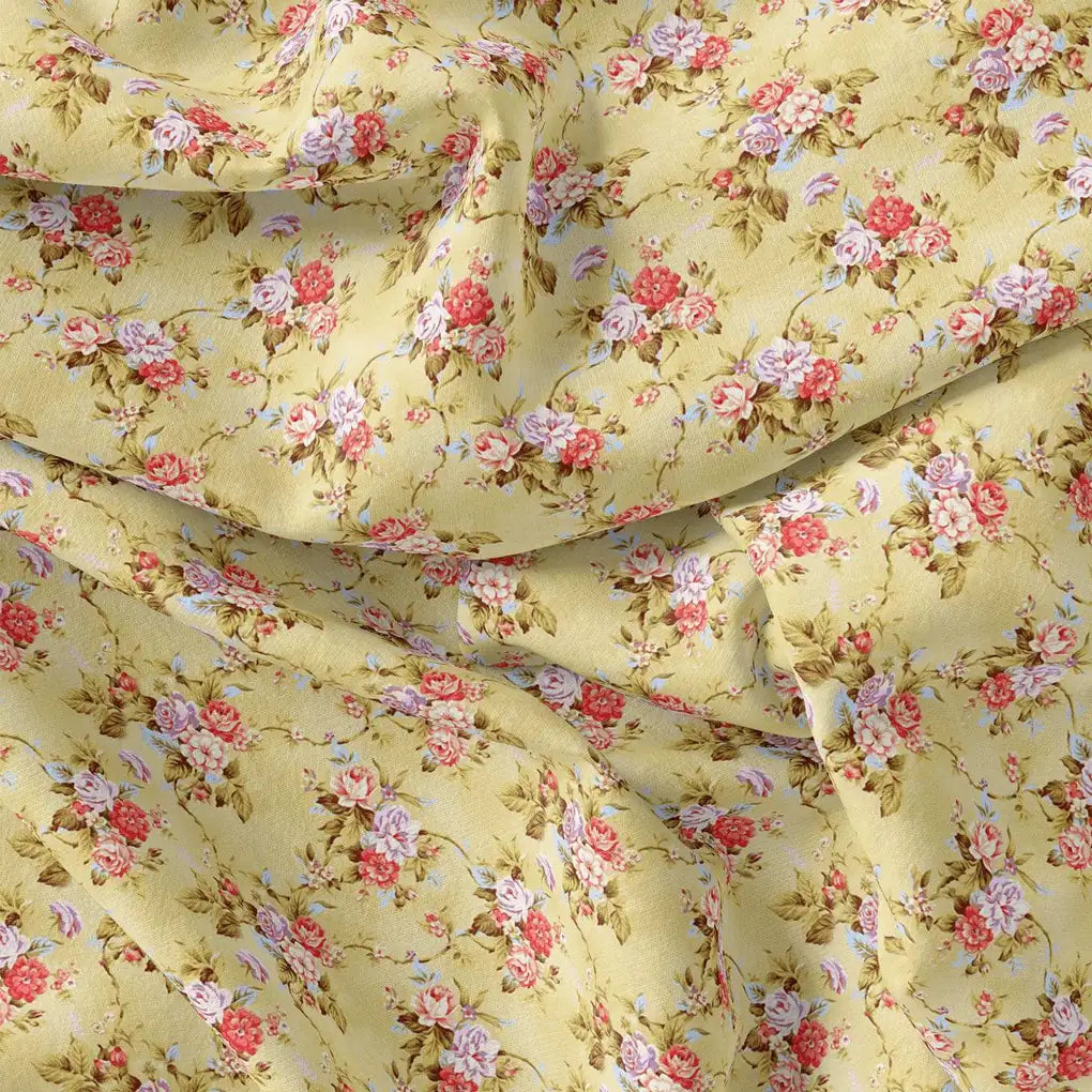 Musterd Yellow Flower Weightless Printed Fabric – we 0 ma012210 110 musterd yellow flower weightless printed fabric 4