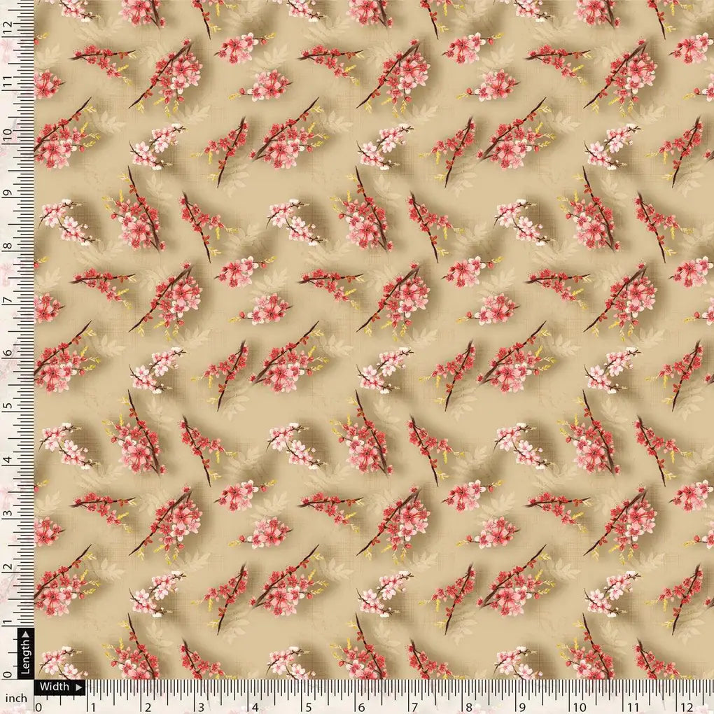 Coffee Floral Weightless Printed Fabric – we 0 ma012216 110 coffee floral weightless printed fabric 5