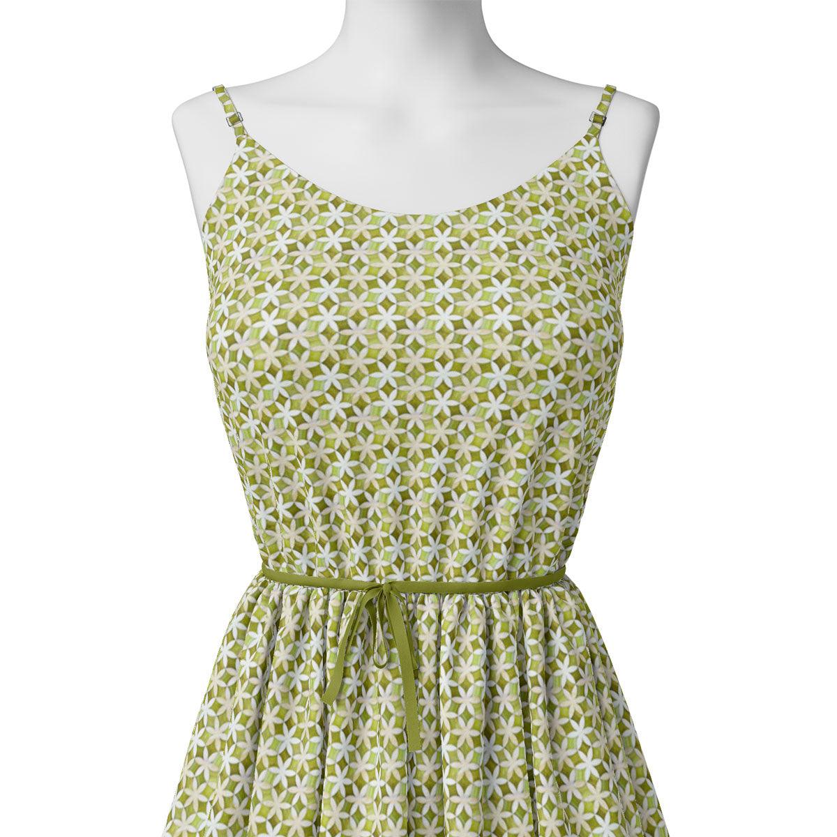 Green Flower Weightless Printed Fabric – we 0 ma0125 110 green flower weightless printed fabric 2