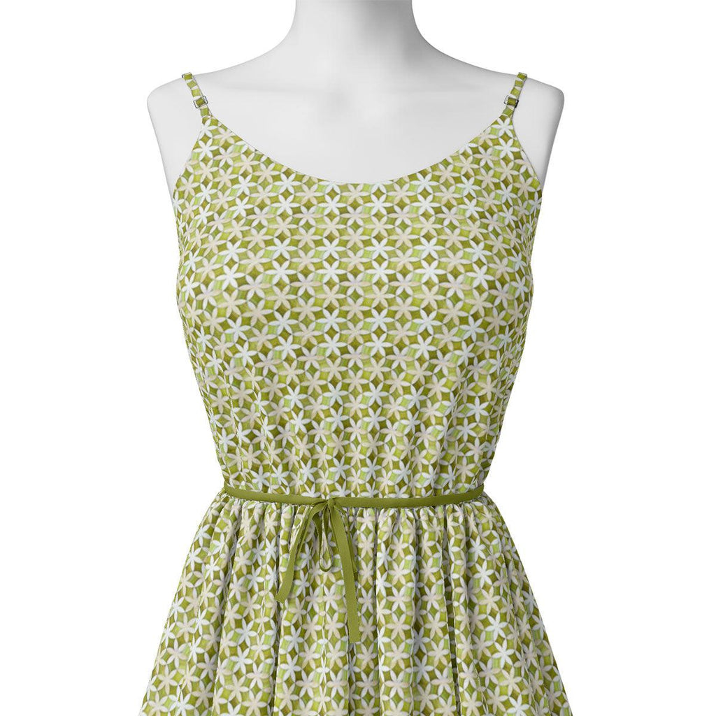 Green Flower Weightless Printed Fabric – we 0 ma0125 110 green flower weightless printed fabric 2