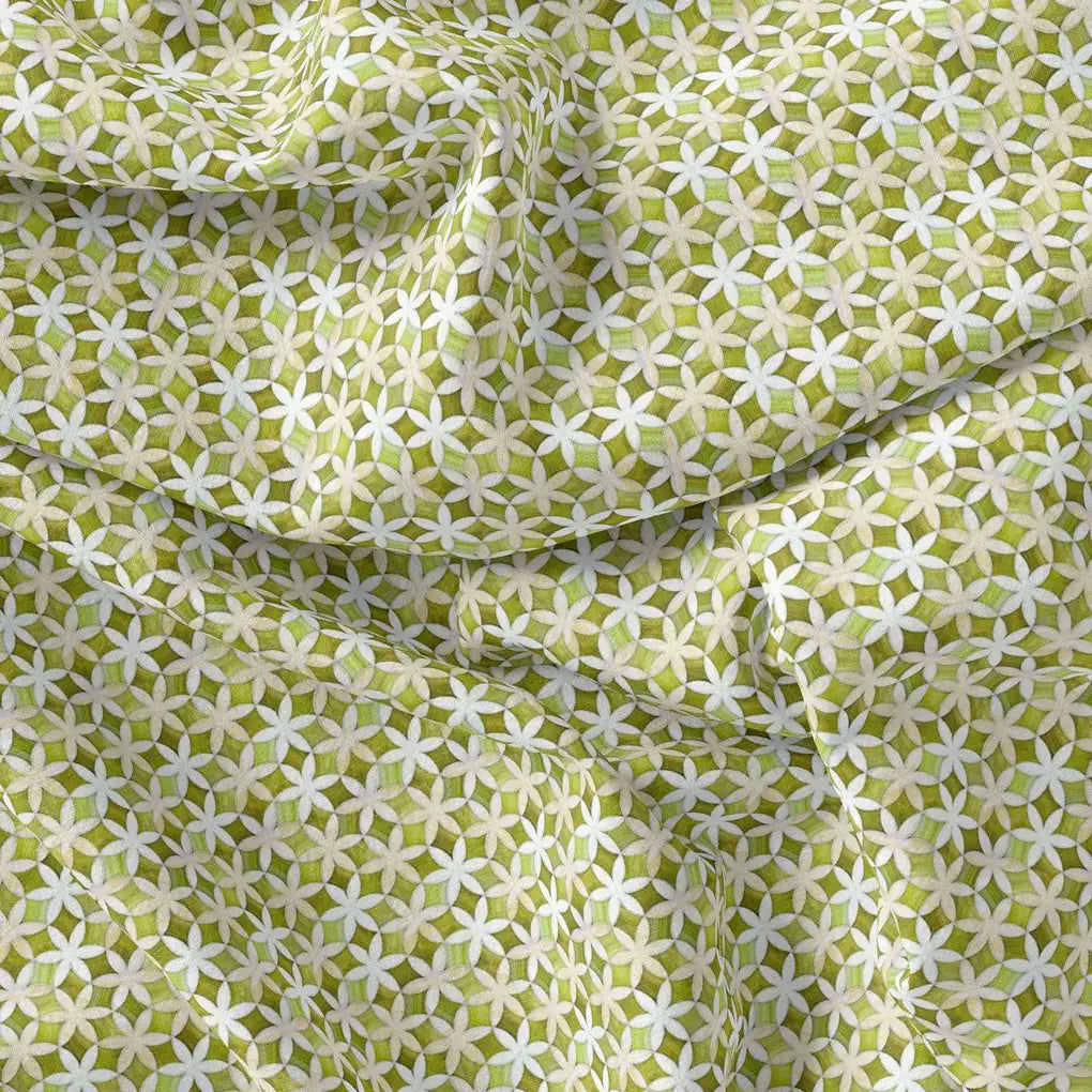 Green Flower Weightless Printed Fabric – we 0 ma0125 110 green flower weightless printed fabric 4
