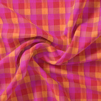 Orange Buffalo Check Weightless Printed Fabric – we 0 ma01252 110 orange buffalo check weightless printed fabric 1