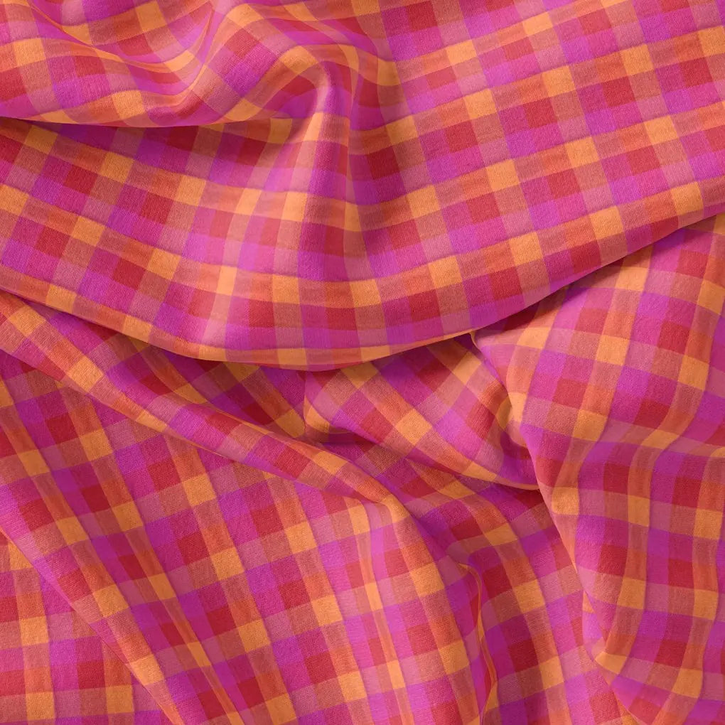 Orange Buffalo Check Weightless Printed Fabric – we 0 ma01252 110 orange buffalo check weightless printed fabric 4