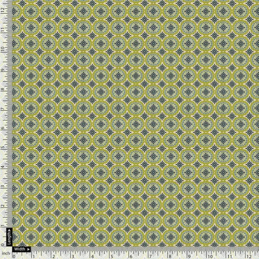 Attractive Tiny Green Link Flower Digital Printed Fabric - Weightless – we 0 ma014921 110 attractive tiny green link flower digital printed fabric weightless 4