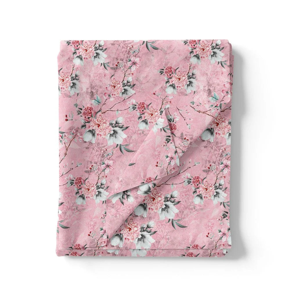 Pink Flower Weightless Printed Fabric – we 0 ma015408 110 pink flower weightless printed fabric 3