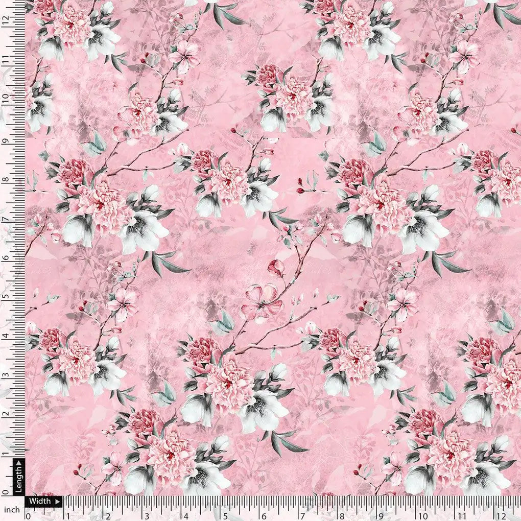 Pink Flower Weightless Printed Fabric – we 0 ma015408 110 pink flower weightless printed fabric 5
