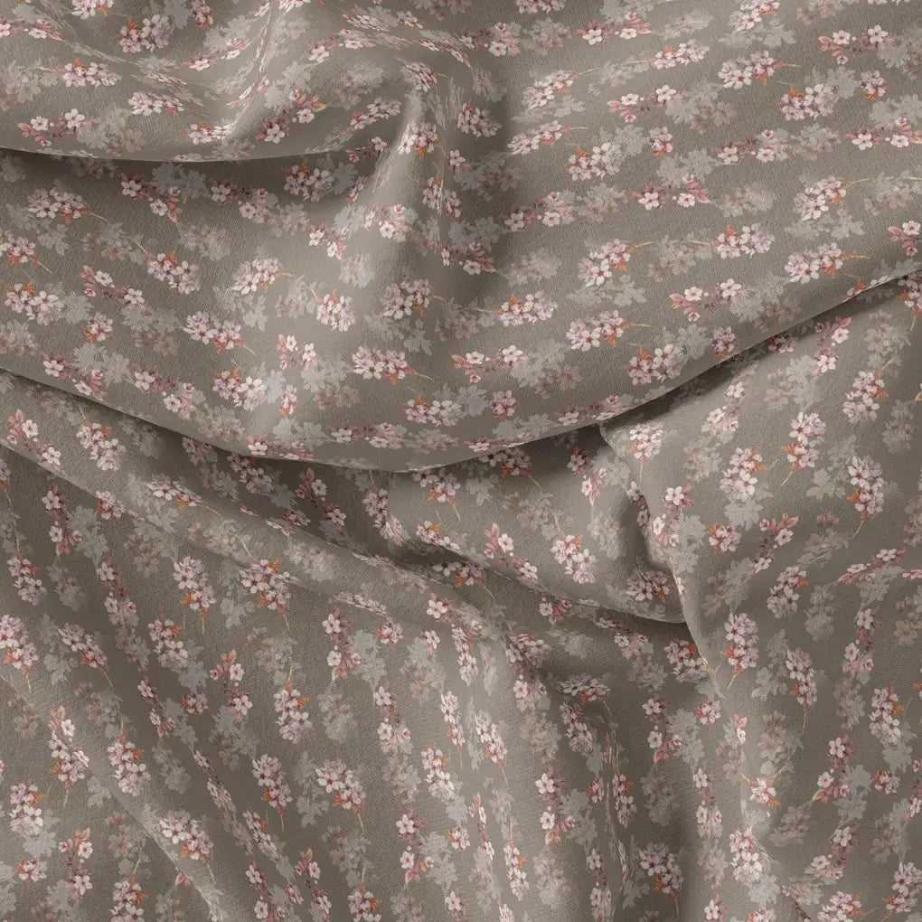 Brown Flower Weightless Printed Fabric – we 0 ma015425 110 brown flower weightless printed fabric 4