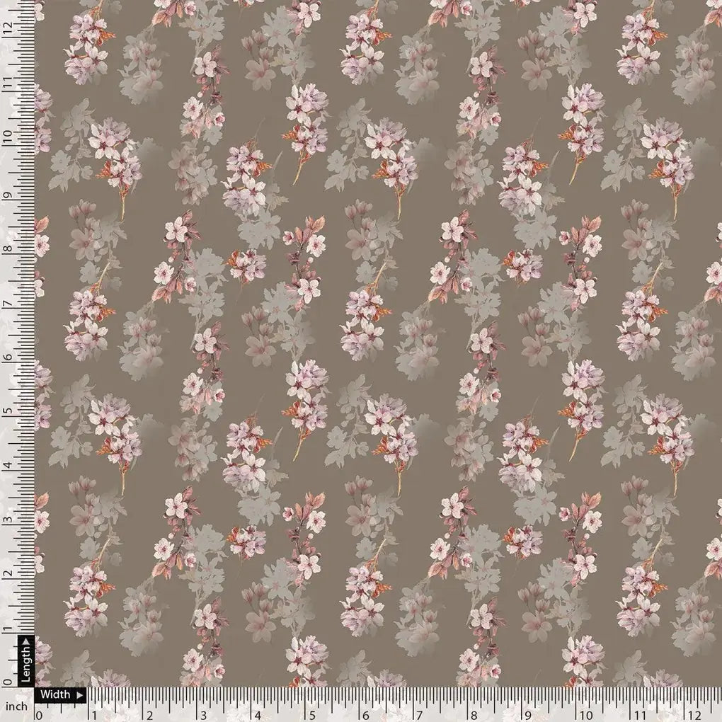 Brown Flower Weightless Printed Fabric – we 0 ma015425 110 brown flower weightless printed fabric 5