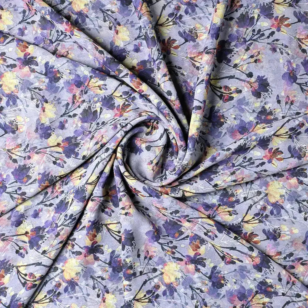 Gray Flower Weightless Printed Fabric – we 0 ma015550 110 gray flower weightless printed fabric 1