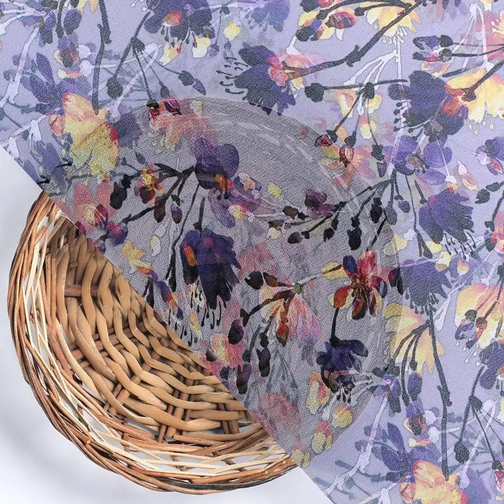 Gray Flower Weightless Printed Fabric – we 0 ma015550 110 gray flower weightless printed fabric 2