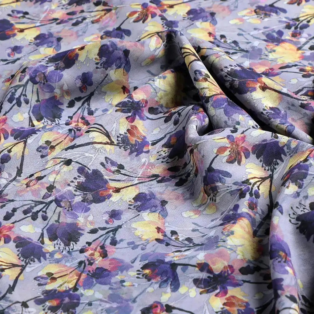 Gray Flower Weightless Printed Fabric – we 0 ma015550 110 gray flower weightless printed fabric 3