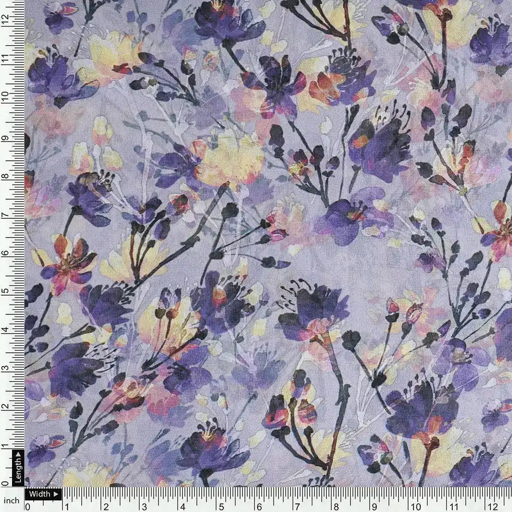 Gray Flower Weightless Printed Fabric – we 0 ma015550 110 gray flower weightless printed fabric 4