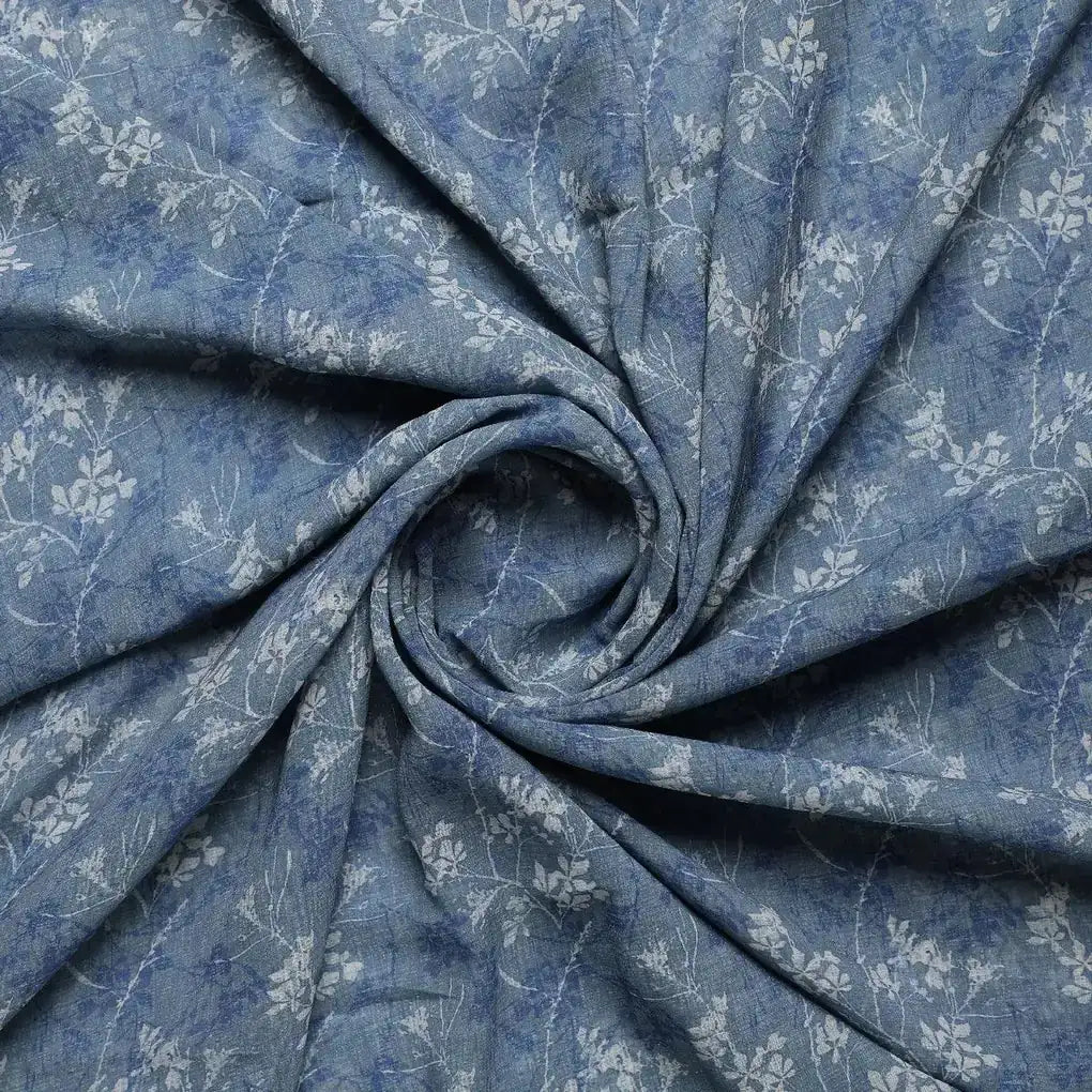 Gray Leaves Weightless Printed Fabric – we 0 ma015597 110 gray leaves weightless printed fabric 1