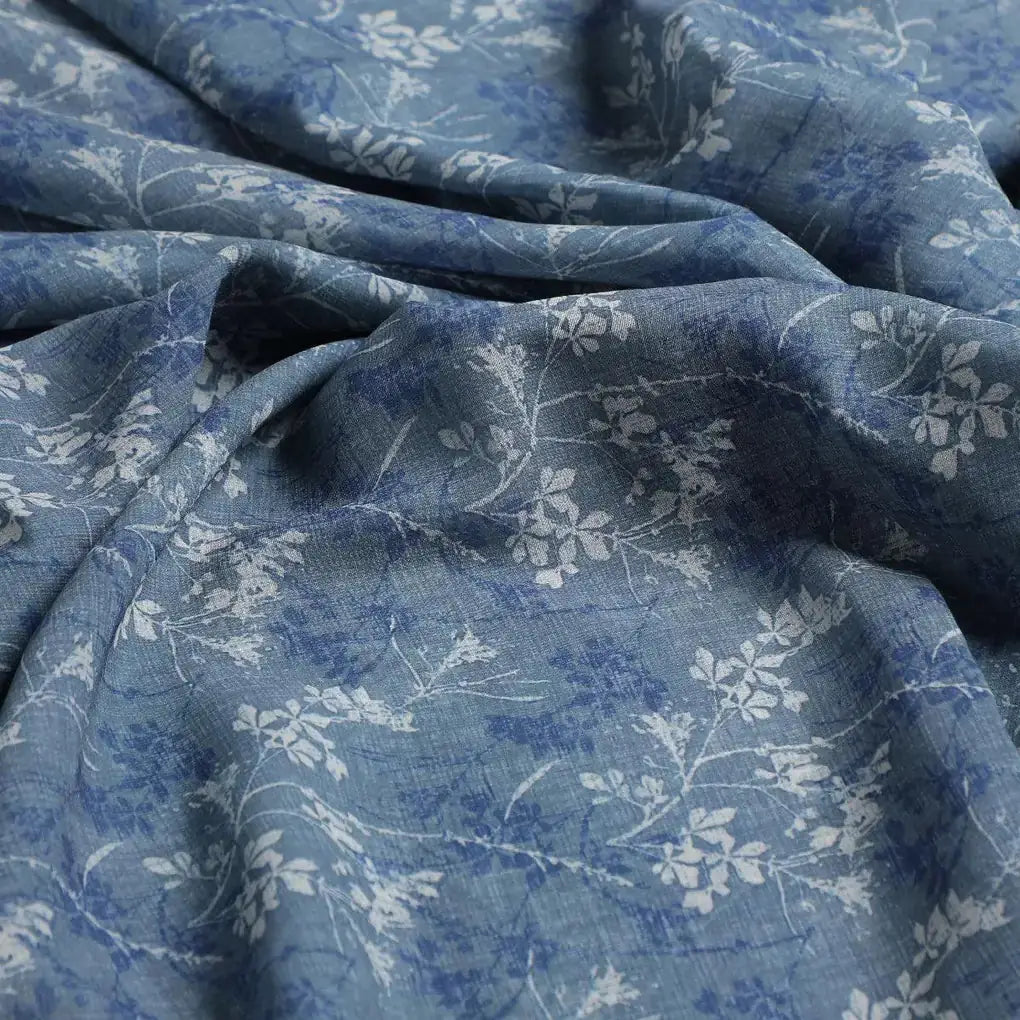 Gray Leaves Weightless Printed Fabric – we 0 ma015597 110 gray leaves weightless printed fabric 3