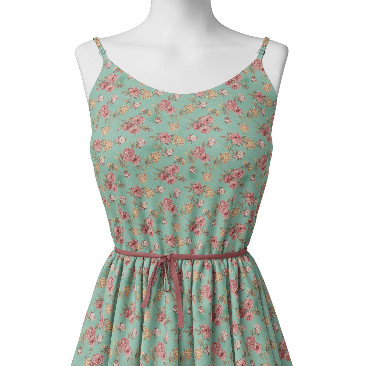 Teal Flower Weightless Printed Fabric – we 0 ma016347 110 teal flower weightless printed fabric 2