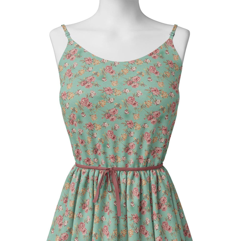 Teal Flower Weightless Printed Fabric – we 0 ma016347 110 teal flower weightless printed fabric 2