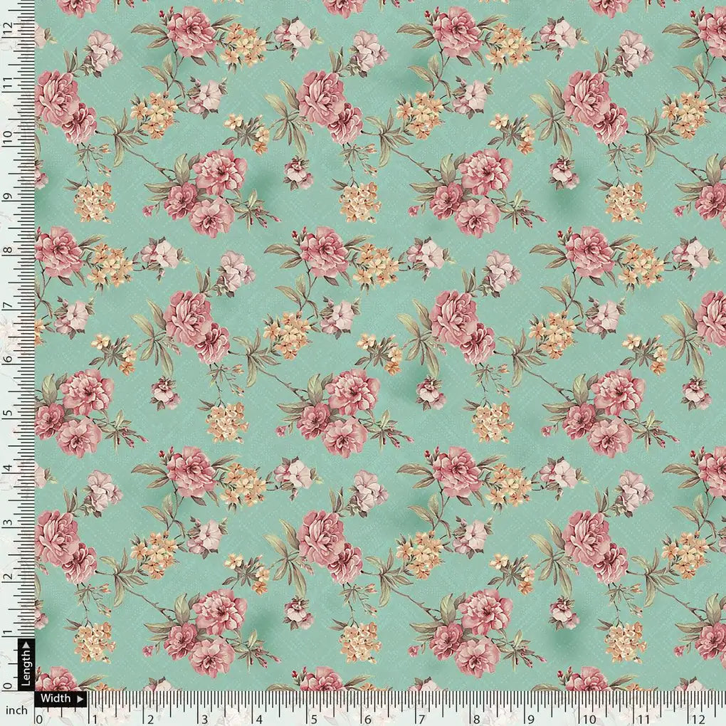 Teal Flower Weightless Printed Fabric – we 0 ma016347 110 teal flower weightless printed fabric 5