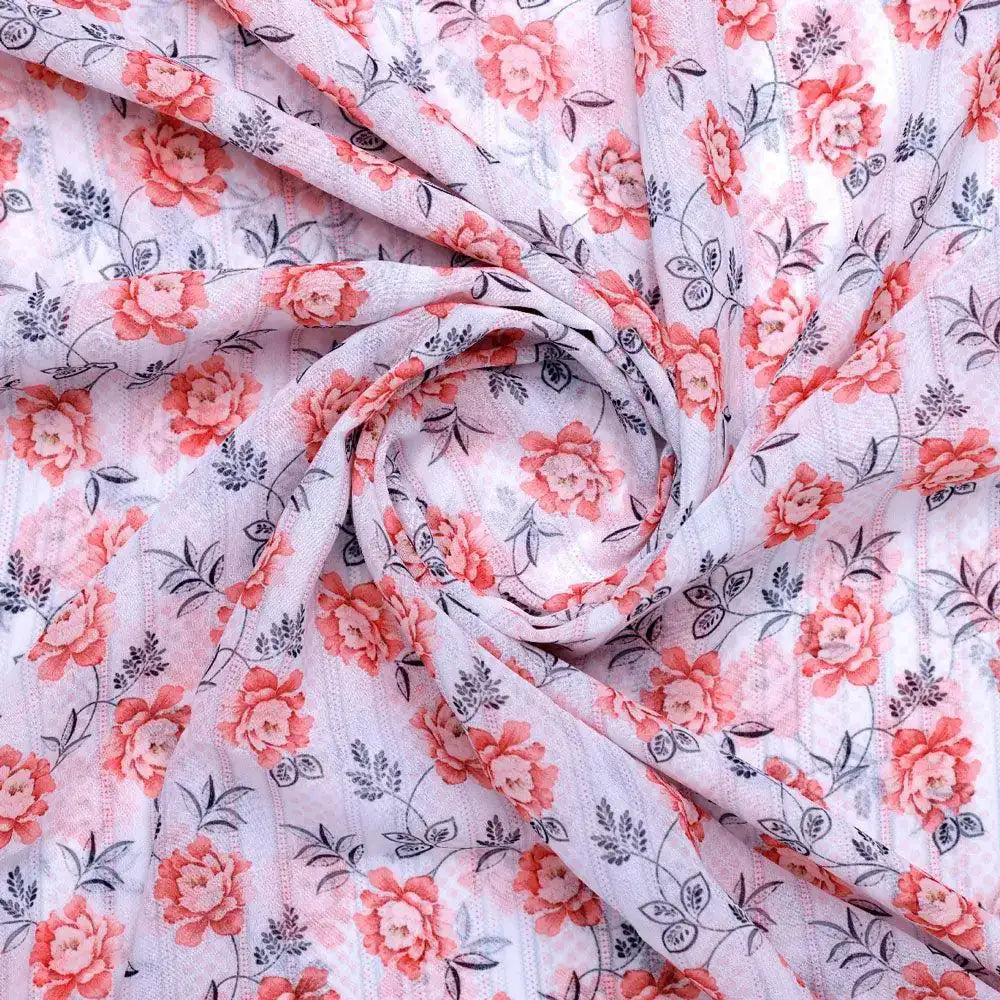 Orange Flower Weightless Printed Fabric – we 0 ma016931 110 orange flower weightless printed fabric 1