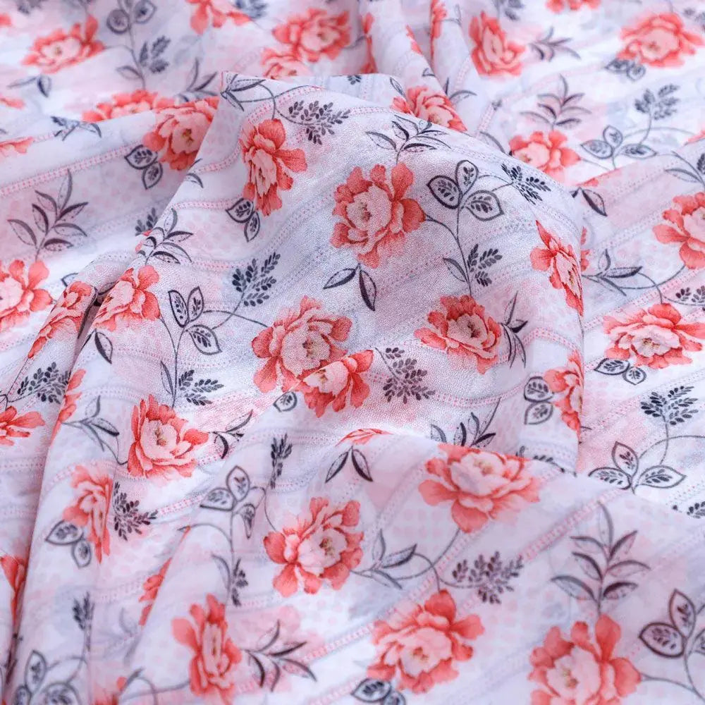 Orange Flower Weightless Printed Fabric – we 0 ma016931 110 orange flower weightless printed fabric 3