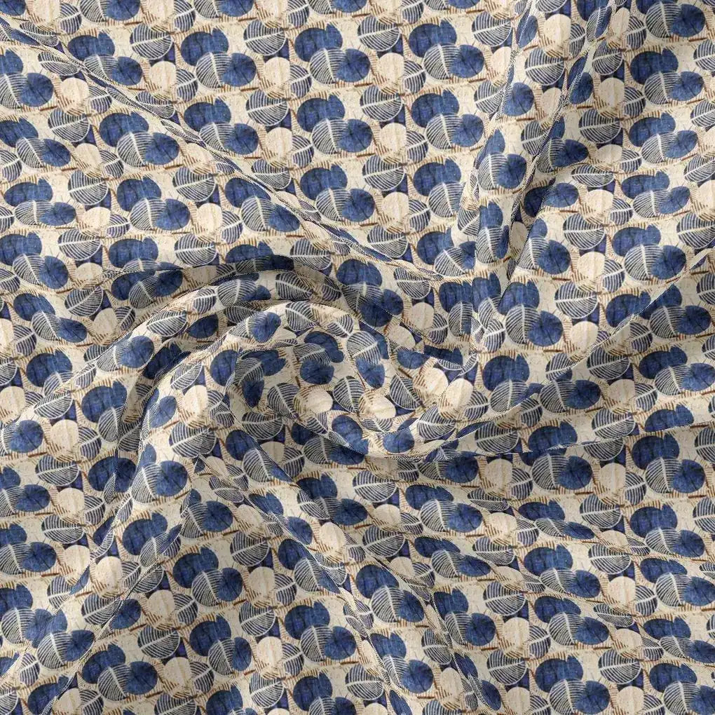 Digital Abstract Round leaves Digital Printed Fabric - Weightless – we 0 ma01977 110 digital abstract round leaves digital printed fabric weightless 1
