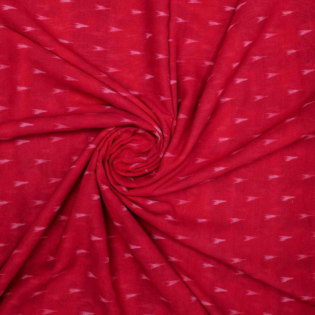 Red Polka Motif Digital Printed Fabric - Weightless – we 0 ma02270 110 red polka motif digital printed fabric weightless 1