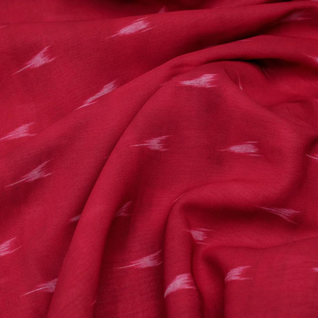 Red Polka Motif Digital Printed Fabric - Weightless – we 0 ma02270 110 red polka motif digital printed fabric weightless 3