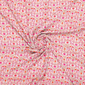Art Nouveau Pink And Orange Flower Digital Printed Fabric - Weightless – we 0 ma02948 110 art nouveau pink and orange flower digital printed fabric weightless 1