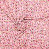 Art Nouveau Pink And Orange Flower Digital Printed Fabric - Weightless – we 0 ma02948 110 art nouveau pink and orange flower digital printed fabric weightless 1