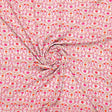 Art Nouveau Pink And Orange Flower Digital Printed Fabric - Weightless – we 0 ma02948 110 art nouveau pink and orange flower digital printed fabric weightless 1