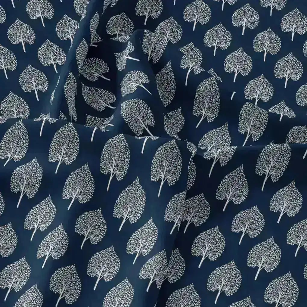 Stylized Mepal Leaf Motif Digital Printed Fabric - Weightless – we 0 ma02999 110 stylized mepal leaf motif digital printed fabric weightless 3