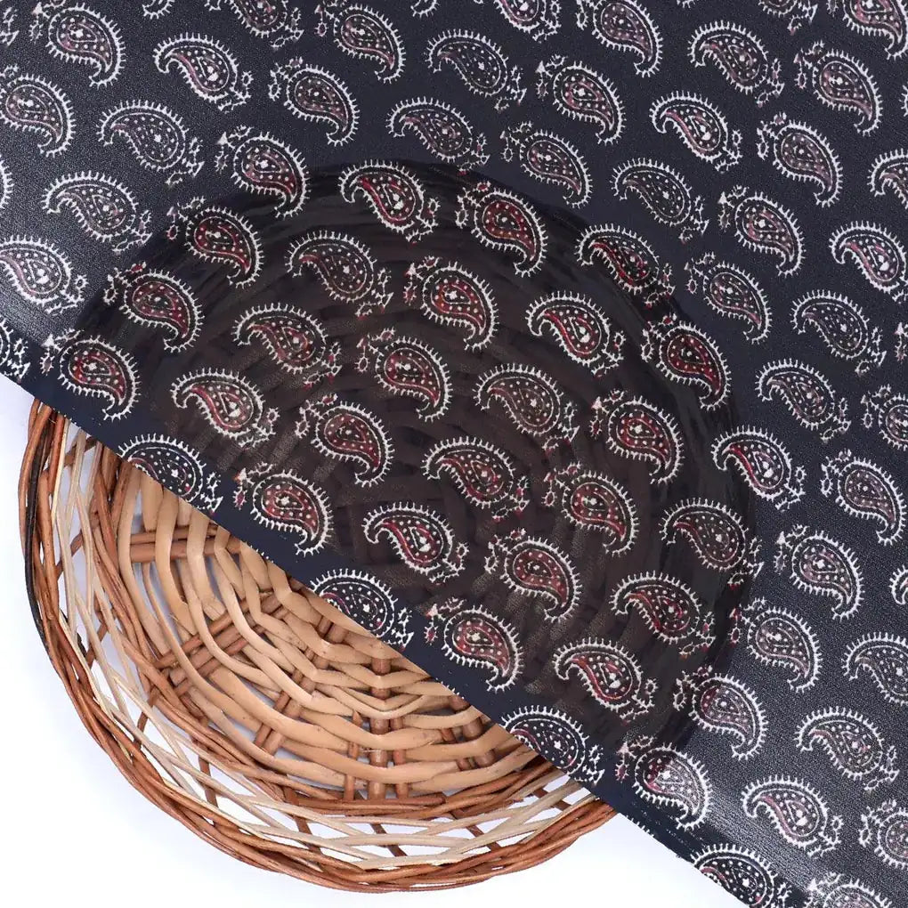 Paisley Seamless over Black Digital Printed Fabric – we 0 ma03067 110 paisley seamless over black digital printed fabric 2