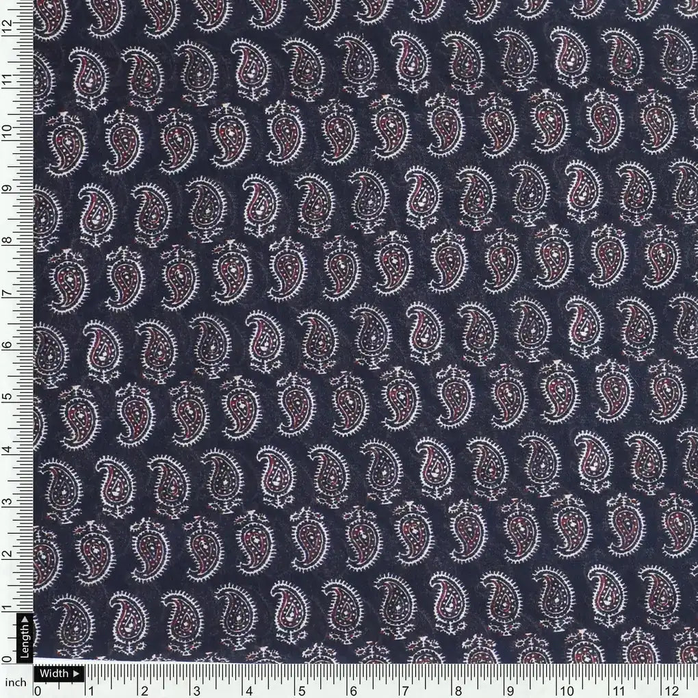 Paisley Seamless over Black Digital Printed Fabric – we 0 ma03067 110 paisley seamless over black digital printed fabric 4