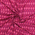Classic Multi Pattern Ikat Pink Colour Digital Printed Fabric - Weightless – we 0 ma03331 110 classic multi pattern ikat pink colour digital printed fabric weightless 1